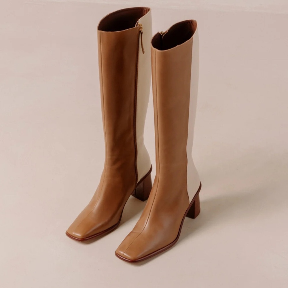 NWT East Camel Cream Boots - Picture 3 of 4
